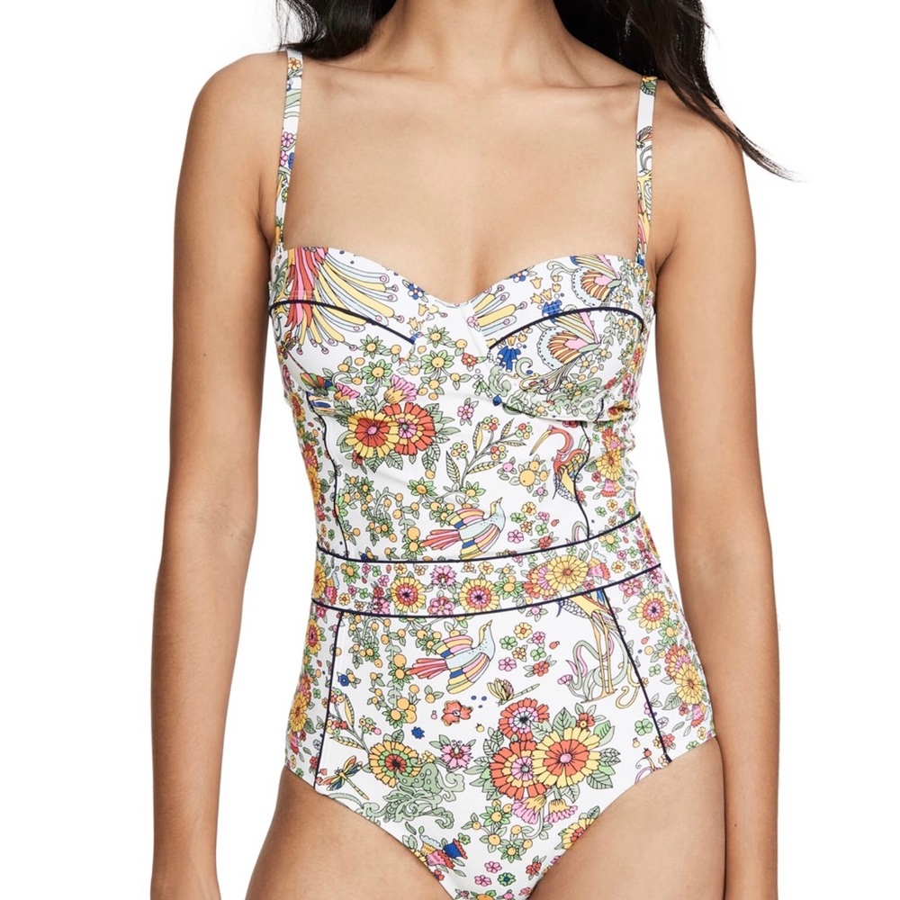 Tory Burch Floral Swimsuit, never worn